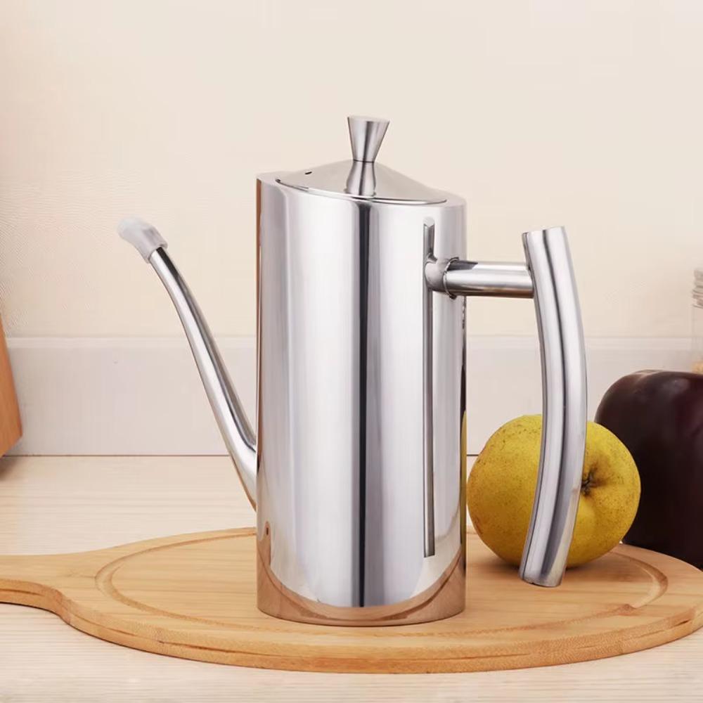 Drip-Proof Kitchen Oil Bottle Integrated Oil Storage Container Vinegar Dispenser Restaurants