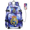 Zaino Scolastico a Tema CR7 per Adolescenti - Zaino Impermeabile in Tela Con Spallacci Imbottiti Design Traspirante Ammortizzante