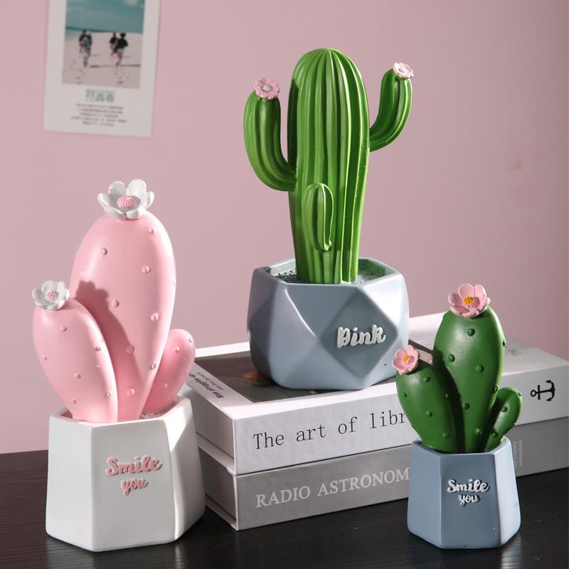 Ornament Cactus Resin For Creative Home Decoration Gift For Childrens Gift Day