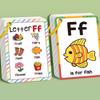 156 Words A-Z Learning Cards with Pictures, 27 English Word Cards, Educational Cognitive Games