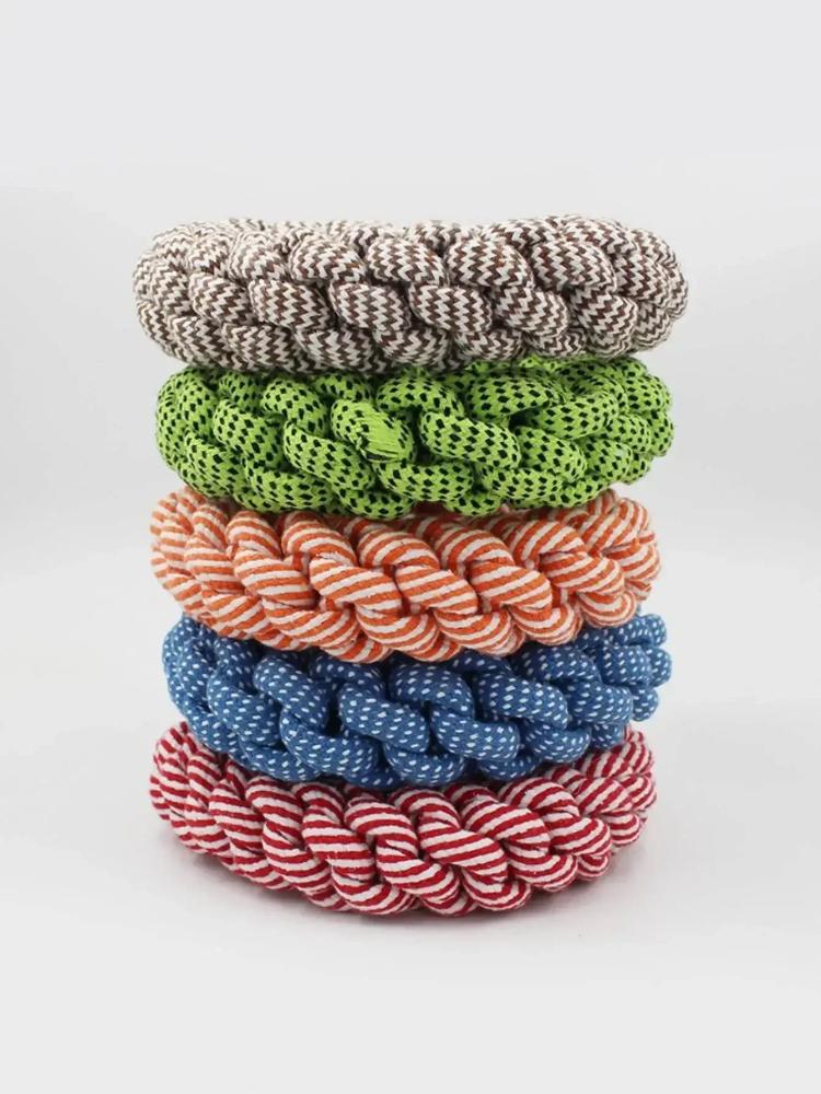 1pc Pet Dog Rope Toy Durable Chew Bite Resistant Interaction Pet Toys Medium Large Dogs Retriever Pitbull Labrador Pet Supplies