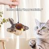Flappy Bird Cat Toy Cute Flapping Wings Bird Toy for Cats Interactive Kitten Exercise Toy Touch Activated Catnip Toys Sandpiper