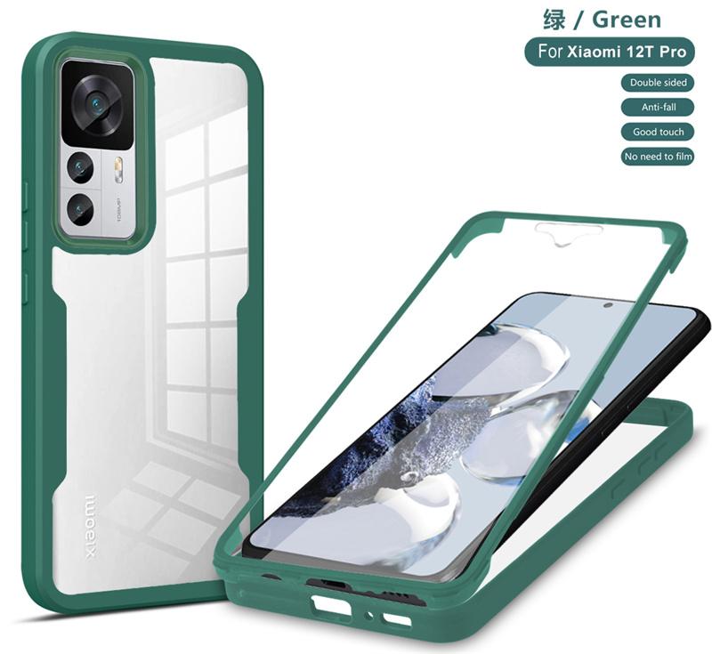 360 With Screen Protect Phone Cases For Xiaomi 12T Pro Case Full Shockproof PC+TPU Cover For Xiomi Xiaomy Mi12T Mi 12T 12 T Pro