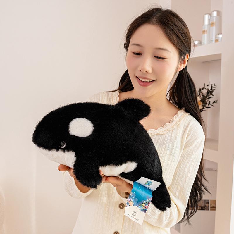 25/35cm Wassertier Plüschtier Gefüllter Schwertwal Hai Seelöwe Delfin Entzückender Schlafbegleiter Geschenk