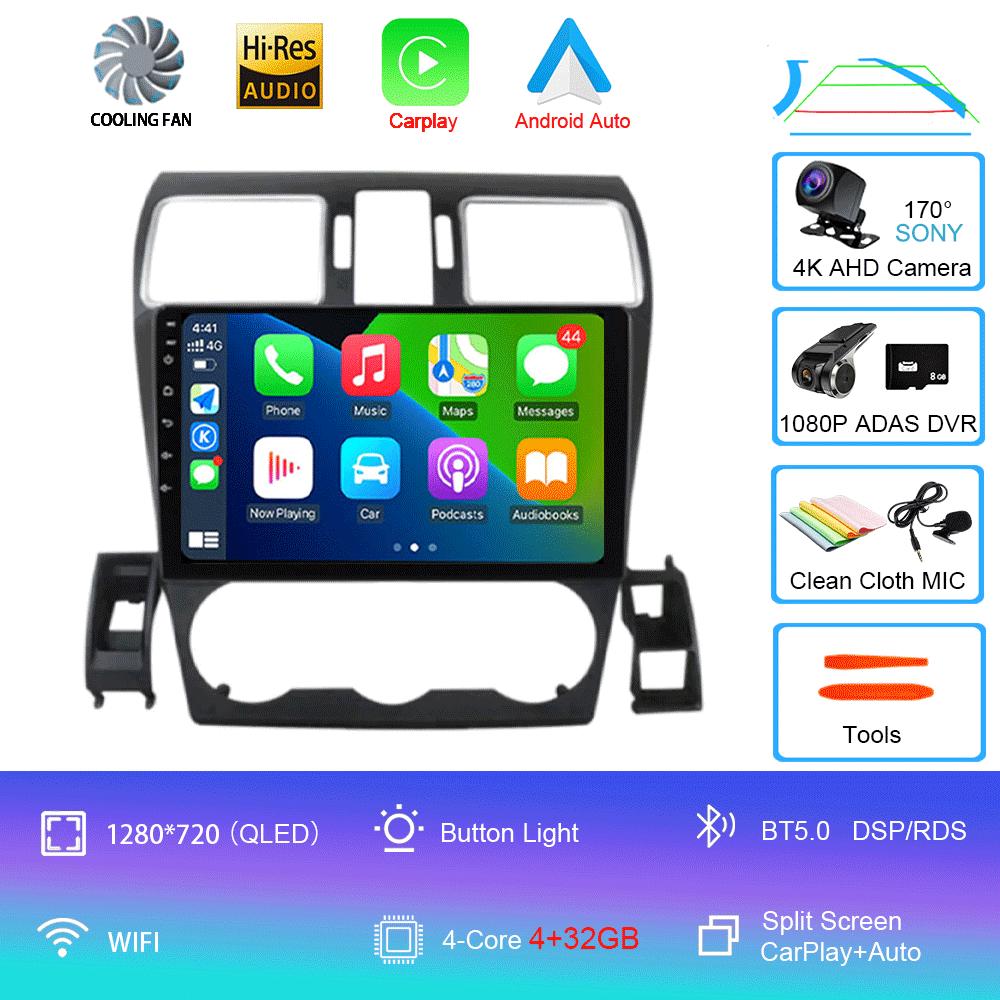 Android 14 Radio For Subaru Forester 4 SJ XV WRX 2012 - 2018 Carplay Stereo GPS Navi Video Playe Car Multimedia 2din Carplay DVD