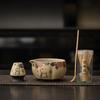 2-8PCS Japanese Flint red Matcha Making Set Bamboo Matcha Brush Exquisite Matcha Bowl Box with Whisk Sumptuous Tea Tools Gifts