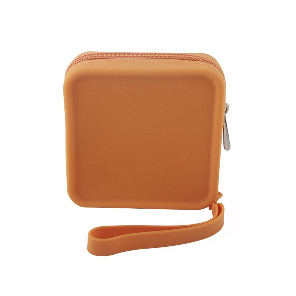 Portable Silicone Makeup Organizer Bag Zipper Multi-Function Earphone Pouch Waterproof Coin Purse Women Girls