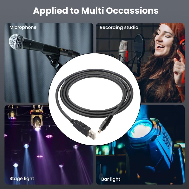 Fast Speed USB 2.0 To IEEE 1394 Converter Cable Male To Male Data Cord 400Mbps for DCR-TRV75E Video Camera Connection