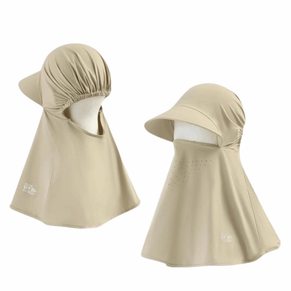 Integrated All-in-One Sun Hat Ice-Silk Sun Proof Face Mask Outdoor Cycling