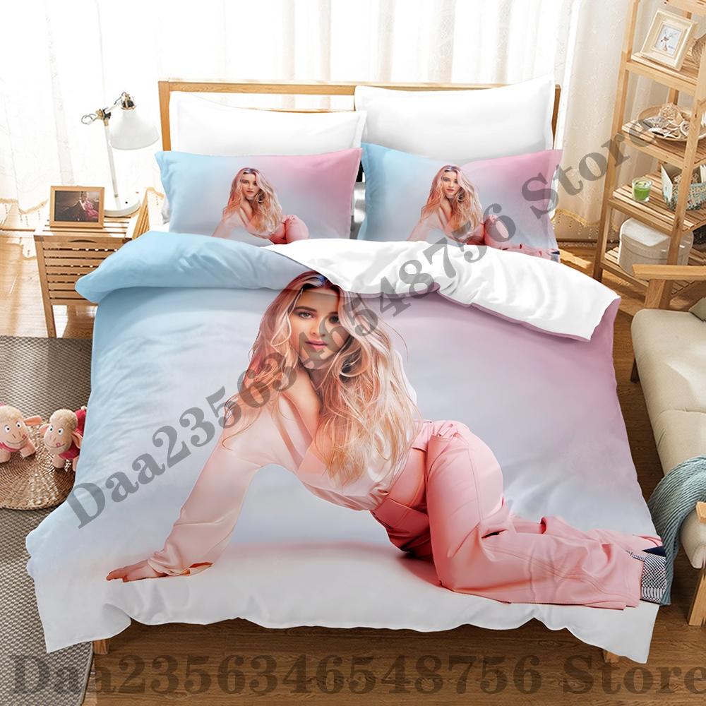 Sabrina Carpenter Bedding Set Single Twin Full Queen King Size Bed Set Adult Kid Bedroom Duvetcover Sets 3D Bed Sheet Set