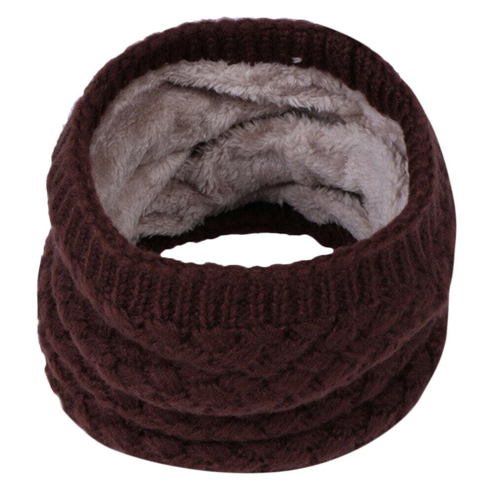 Barn Jenter Vinter Termisk Varm Koselig Fleecefôret Halsvarmer Snood Skjerf Skjerf
