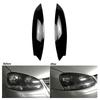 Headlights Eyebrows Eyelids Cover Eyelash Head Light Lamp Stickers For Golf 5 R32 MK5 2005 2006 2007-A87Q