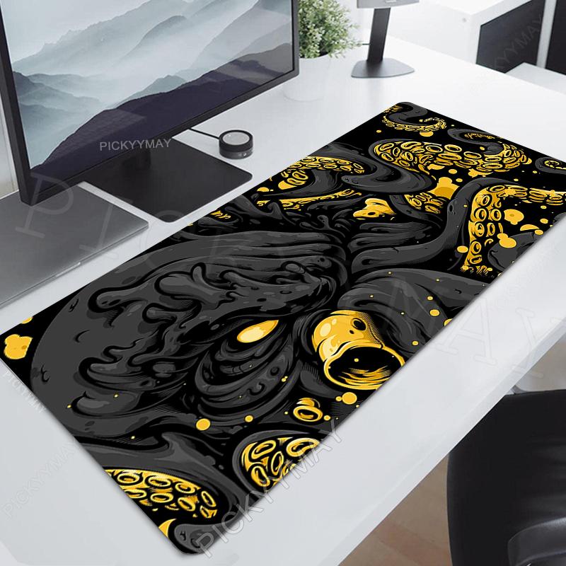 Octopus Locking Edge Mouse Mats Large Natural Rubber Mouse Pad Gaming Mousepads Gamer Mousepad Desk Pads Keyboard Mat x