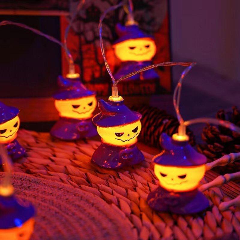 2025 Waterproof Outdoor LED Halloween String Lights for Courtyard Decoration and Atmosphere.