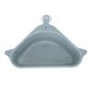 2Pcs Triangular Shape Kitchen Sink Corner Draining Rack Sponge Storage Rack Organizer Blue