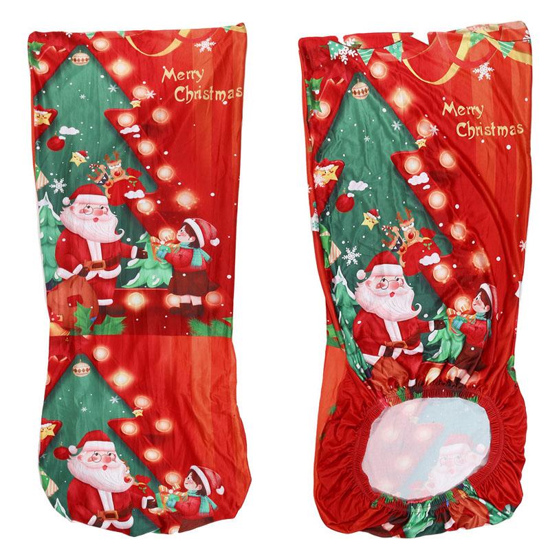 2026 Christmas chair cover full package applicable decoration elastic chair covers high back dining chair cover atmosphere