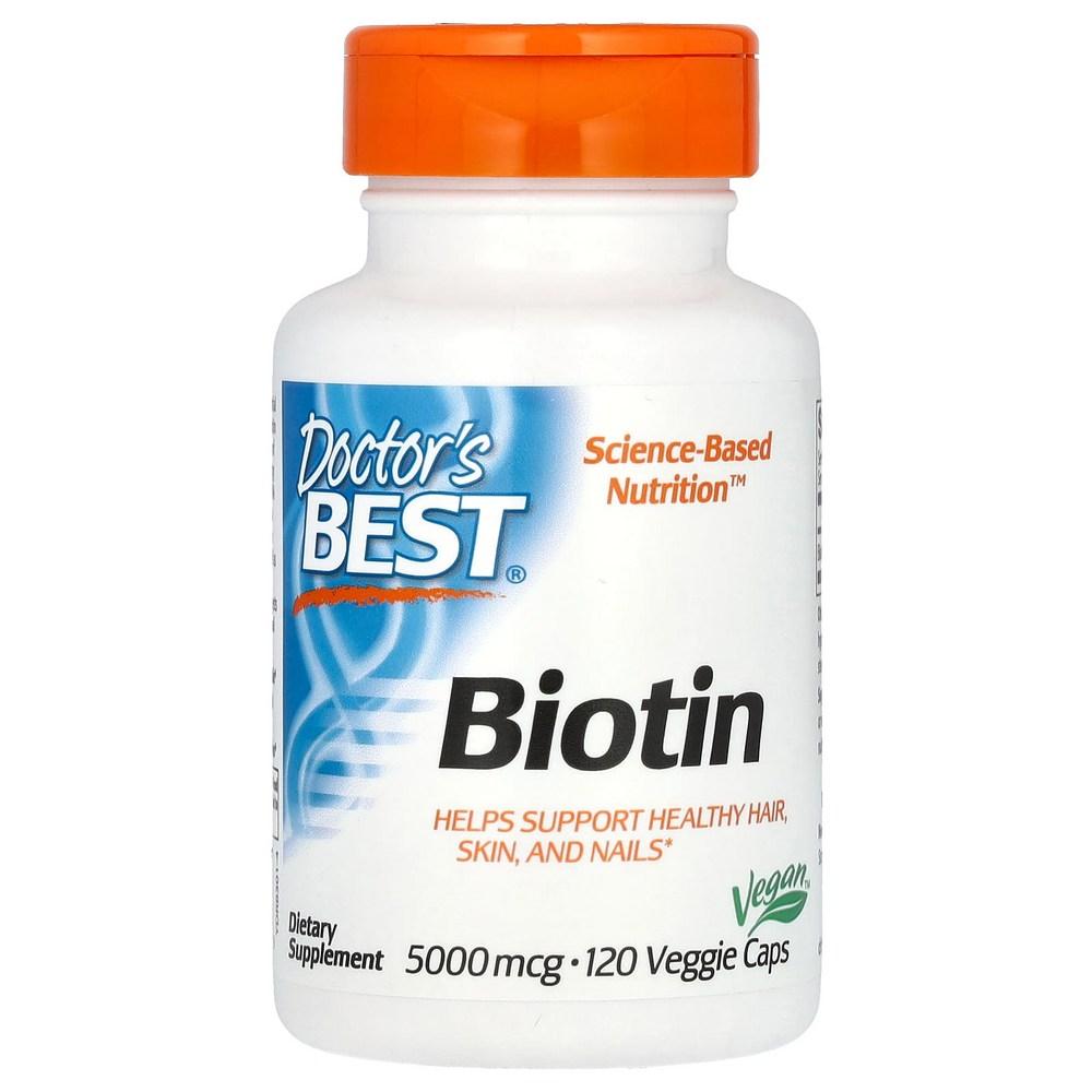 Doctors Biotin 5000 mcg 120 Veg Capsules 120 Tablets 6 pcs