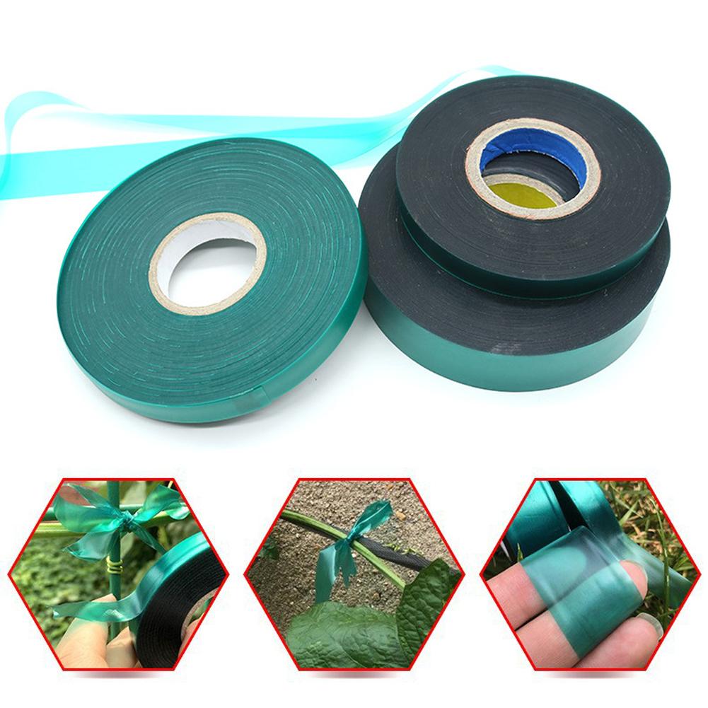 Nursery Plant Strapping Ribbon For Branches Tree Tape Roll Stretch Garden Flowers Indoor Outdoor Greenhouse Green Garden Tape