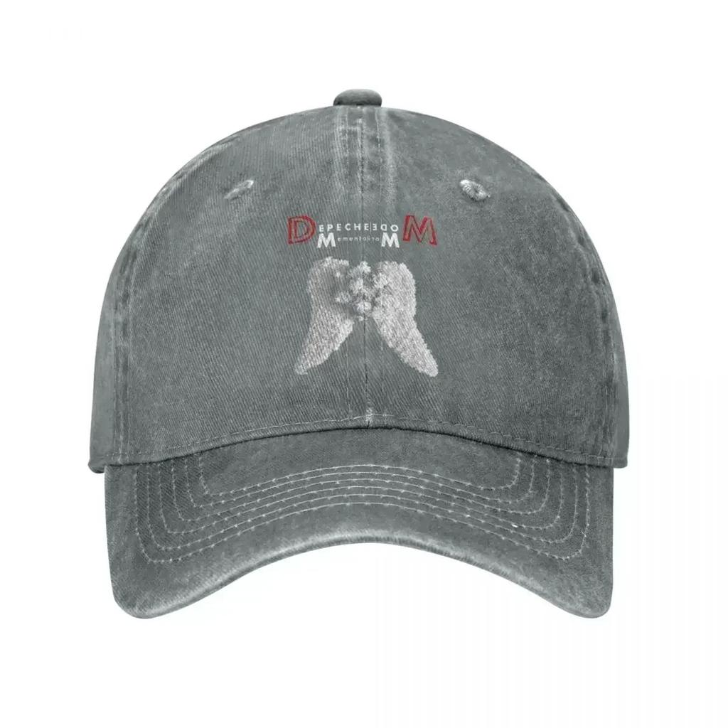 Depeches Coole Modische Baseballkappen Retro Verwaschener Denim Snapback Hut Unisex Damen Outdoor Laufen Golf Verstellbare Kappen Mütze