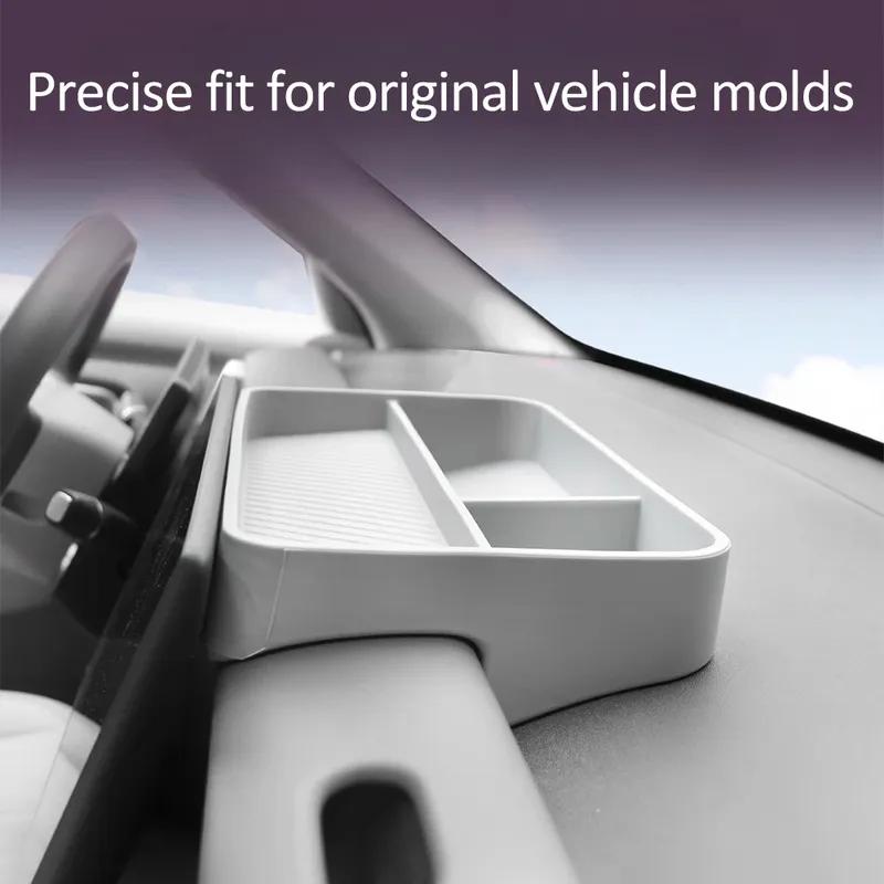 For Leapmotor B01 B10 Central Control Screen Dashboard Rear Silicone Storage Box Organizer Tray Car Interior Accessories