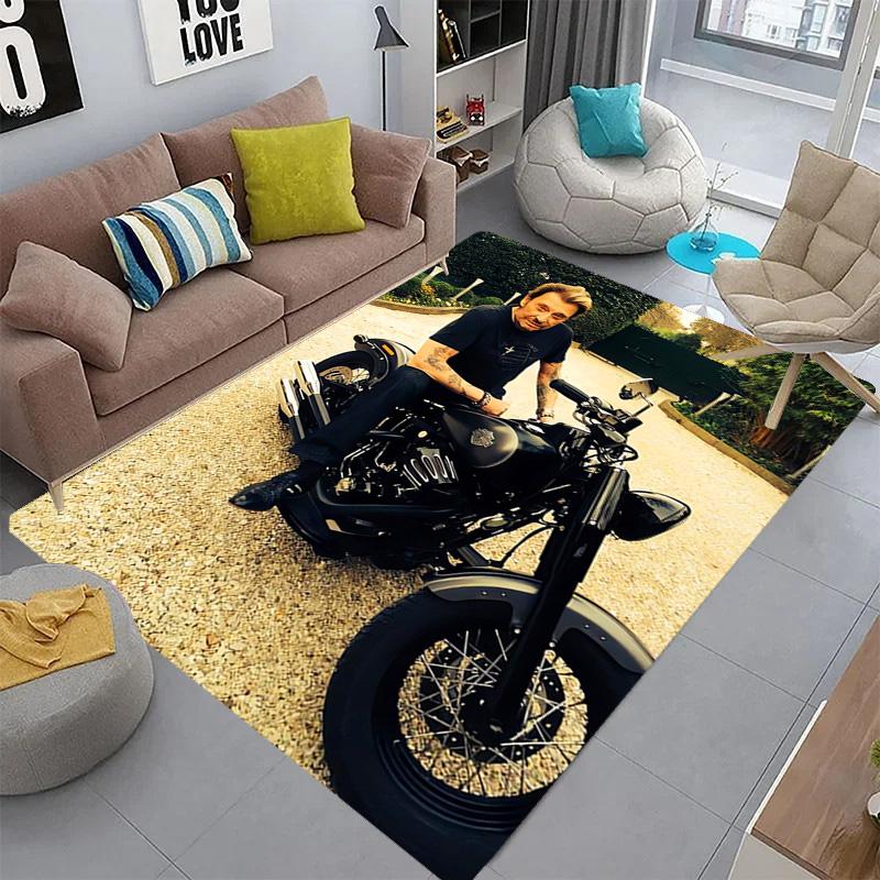 Johnny Hallyday: Le Phénix carpet Living room and bedroom mats printing Art Protective pad Room