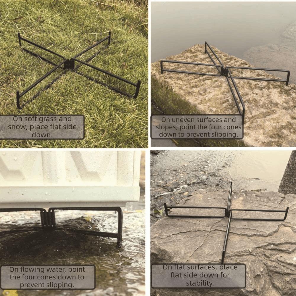 Multipurpose Camping Folding Storage Rack Foldable Portable Cooler Stand  Camping Hiking