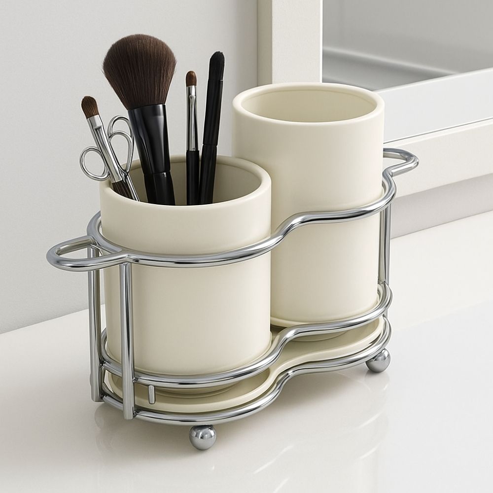 Large Capacity Kitchen Utensil Holder Space-Saving Drainer Stand  Kitchen