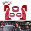 Steering Wheel Shift Paddle Trim&AC Switch Knob for Dodge Charger Challenger 15+