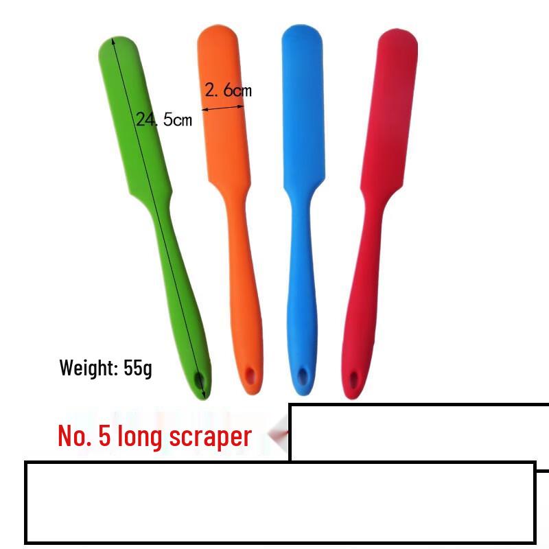 Zisiz Long Silicone Baking Spatula Set
