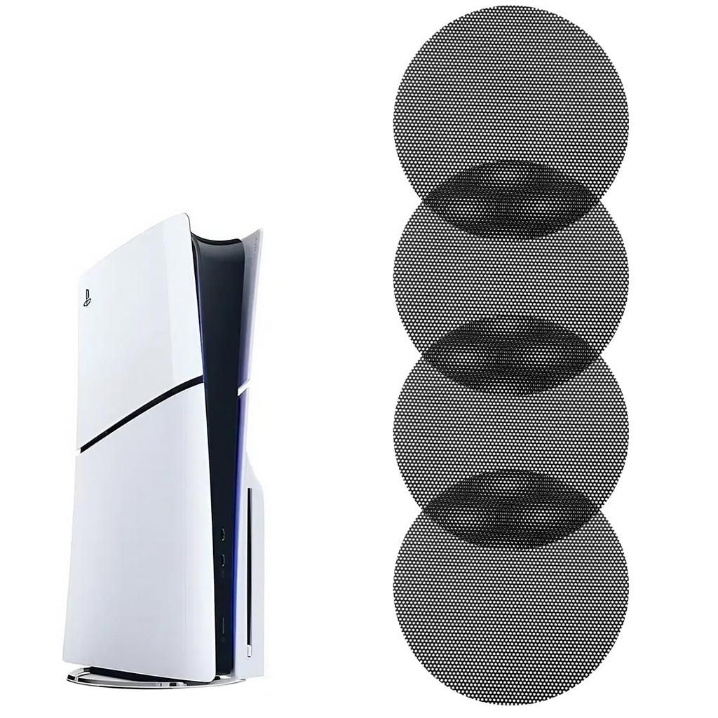 PS5 Cooling Fan Dust Dust Dustproof Fan Compatible with PS5Slim Filter, Prevention, Cover, Cover, (PS5Slim, 4)