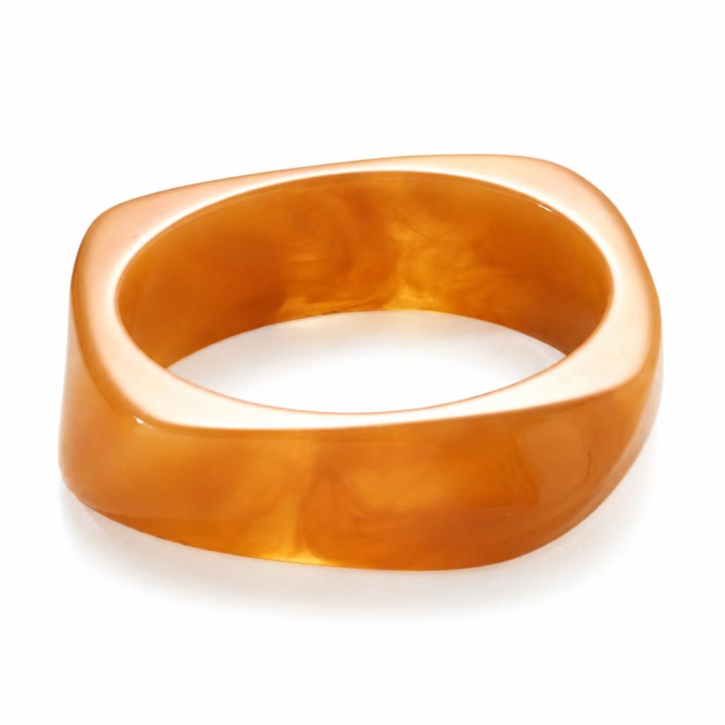 Hot Sale Smudge Coffee Resin Bracelet Ladies Arc Bracelet Girlfriend Ring Fashion Premium Jewelry