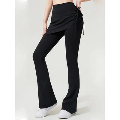 Hoge Taille Rok-Legging voor Yoga - Heup Liften, Anti-Blootstelling, Wijde Fitness Leggings