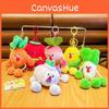 Plush Whimsical Vegetable Keychain Featuring Fun Scream Emoji For Stylish Accessories