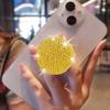 Diamond Mobile Phone Pull-out Stand, Colorful Folding Holder for Hands-Free Use