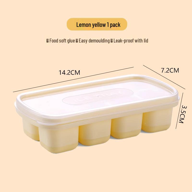 Food-Grade Silicone Ice Cube Tray for Home Use – DIY Quick-Freezing Ice Mold and Yogurt Ice Container