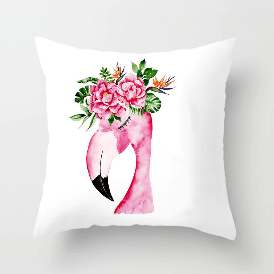 Pink Flower Pillowcase Wedding Gift Bedroom Sofa Decoration Bed Pillow Cover Home Decor Car Cushion Cover Cute Pillow Case 45*45