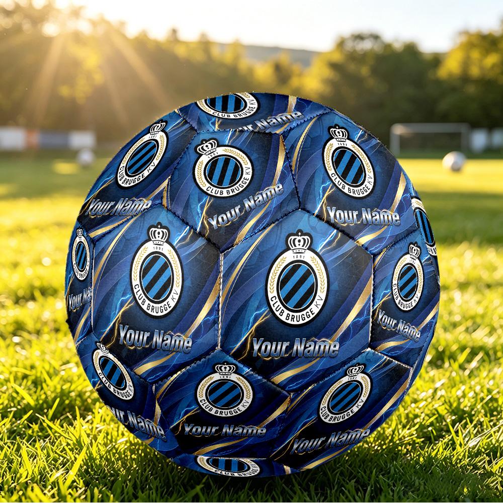 Personalized Size 5 Football Club Brugge FC Pattern Outdoor Game Sports Ball Gift