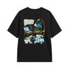 Li-Ning Round Neck Pattern Letter Couple Short Sleeve T-Shirt Unisex Tops ATSW295-2