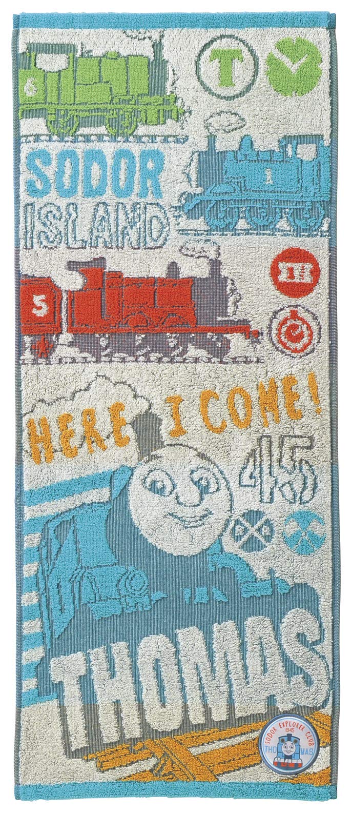 

Marushin Паровозик Томас Лицо 34 x Здесь я 4605003300 Полотенце, 80 см, Приезжай! Хлопок,