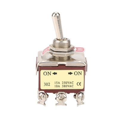 Ein Ein 2-Positionen Kippschalter 3PDT 9 Pin 12mm 15A250VAC