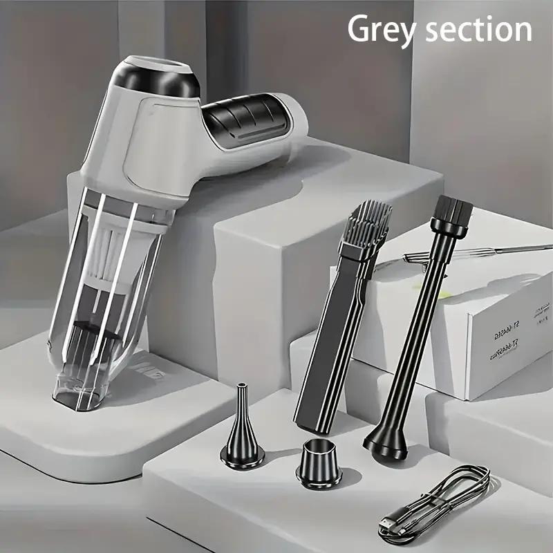 

Беспроводной автомобильный ручной пылесос для выдувания пыли. Два в одном. Портативный, с сильной силой всасывания. Двойное использование для автомобиля и дома.