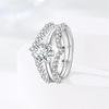 Copper Metal Authentic Original Fingertip Romantic Galaxy Dazzling Women's Anniversary Perfect Gift Engagement Rings Designed For Women Mens High