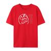 Interesting Emoji Round Neck T-shirt Suitable for Both Men and Women Loose and Versatile Short Sleeved Fashion Band Streetwear