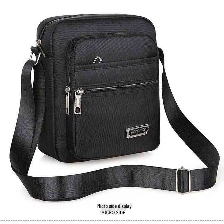 Korean-Style Casual Multi-Layer Waterproof Crossbody Bag for Men & Women - Large Capacity Summer Business Shoulder Wallet