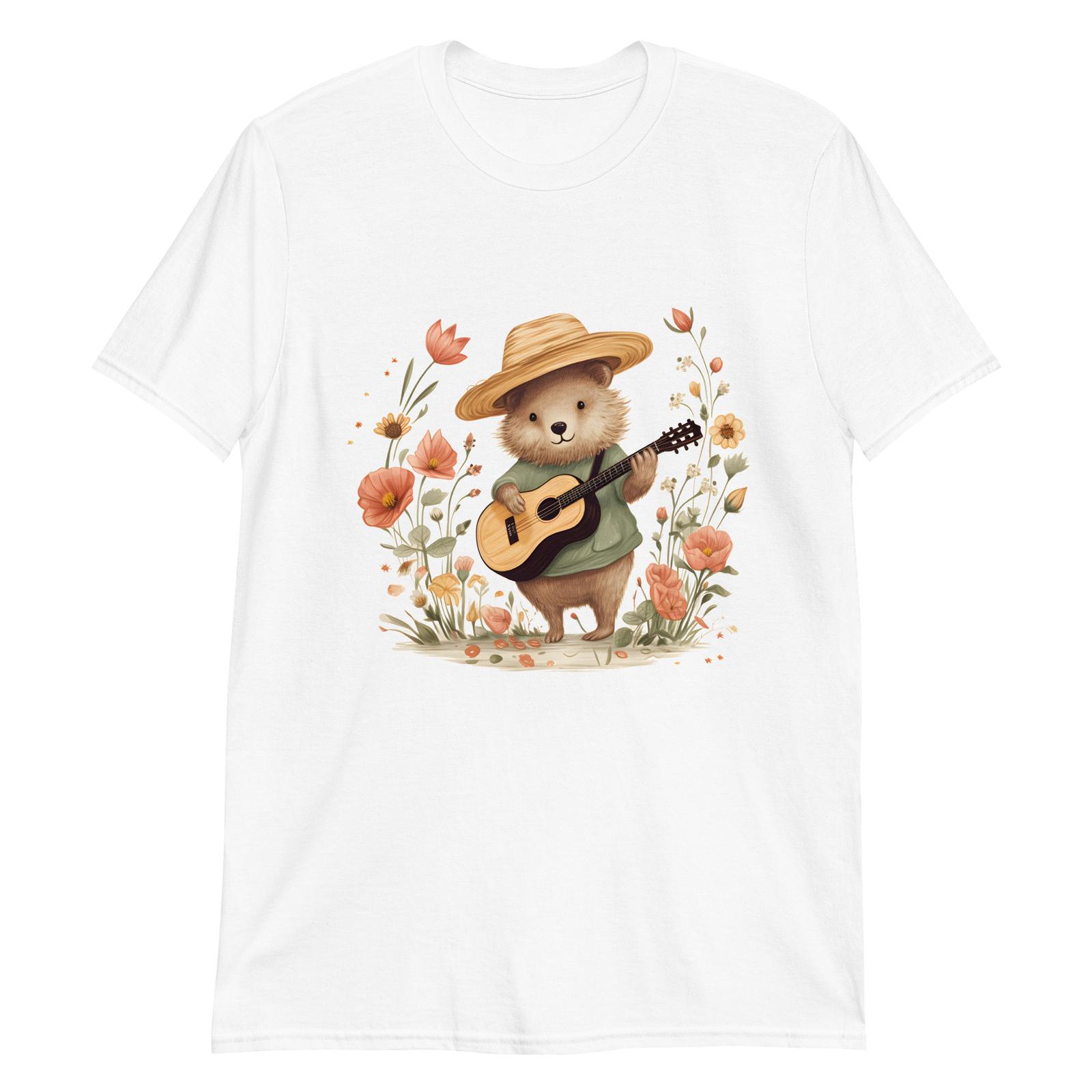 Bear s Guitar Jamboree T-Shirt Mens Womens Tees Top 2XL