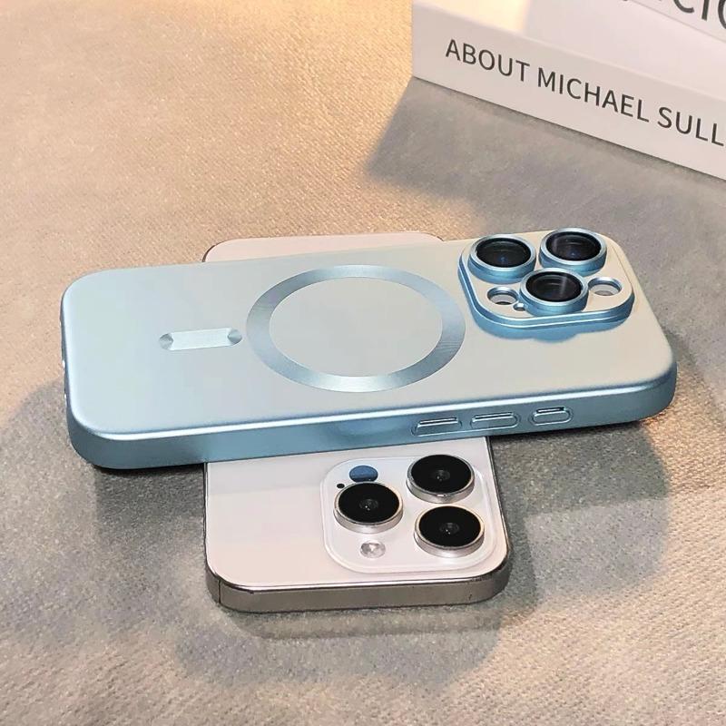 Luxusní magnetické pouzdro MagSafe s bezdrátovým nabíjením pro iPhone 16, 15, 11, 13, 12, 16 Pro Max XR, černé, nárazuvzdorné, silikonové