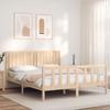 Vidaxl Bed Frame Without Mattress, 160X200 Cm, Solid Pine Wood
