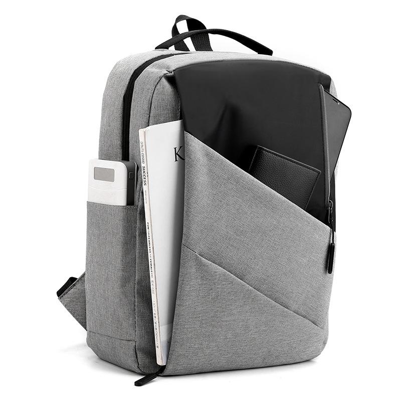 New backpack men's business computer bag USB charging student leisure backpack school bag