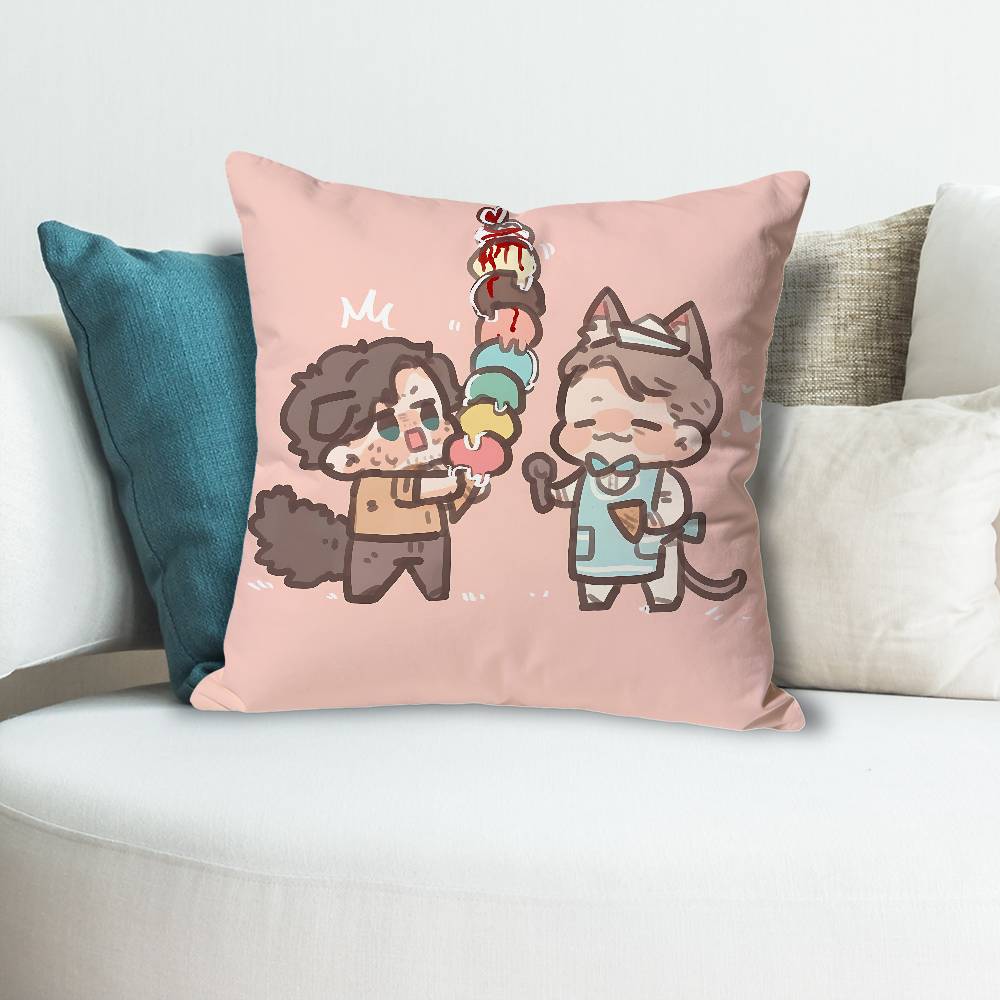 HHannibalsS TV Anime Celebrity Merchandise AllMatch Printed Pillow Case Sofa Car Office Room Decoration Protector