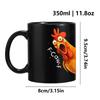 F-Caw-F Funny Chicken Coffee Cup Ceramic Breakfast Cup Novelty Rooster Coffee Mugs For Women Men Home Work Birthday Party